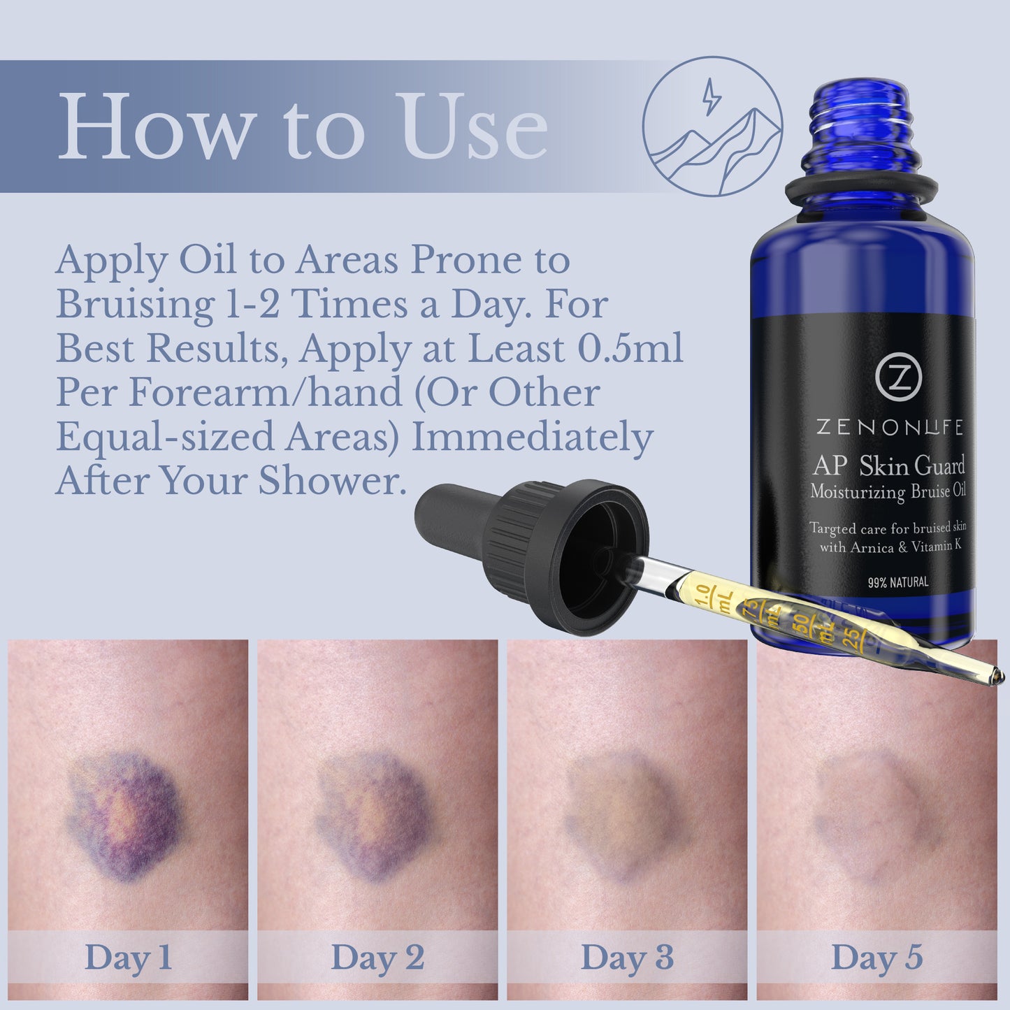 AP Skinguard Herbal Moisturizing Bruise Oil with Arnica & Vitamin K